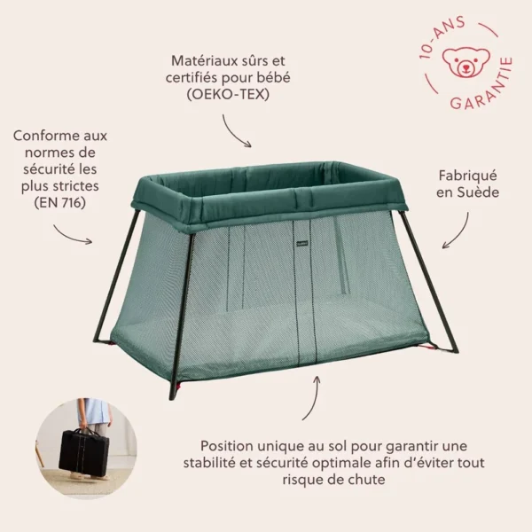 01141061-2 Lit Parapluie Light Vert Fonce - BABYBJÖRN