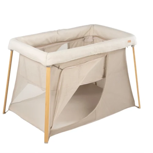 3384349460051-1 Lit Parapluie 3 en 1 Eazy Sleep Argile Gazelle - BEABA