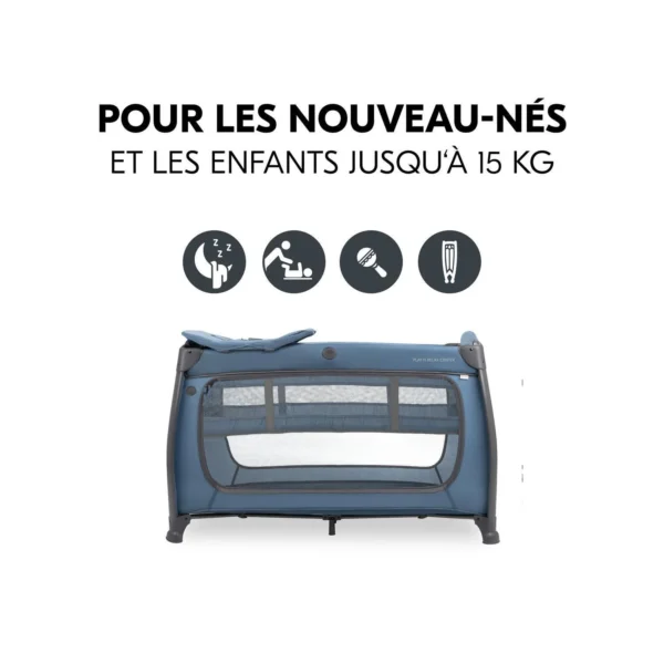 Lit parapluie Play N Relax Center Dark Blue - HAUCK