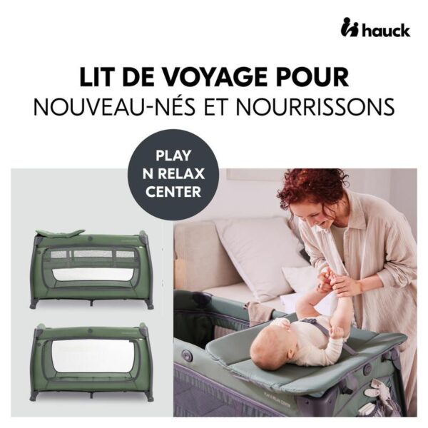 Lit parapluie Play N Relax Center Dark Green - HAUCK
