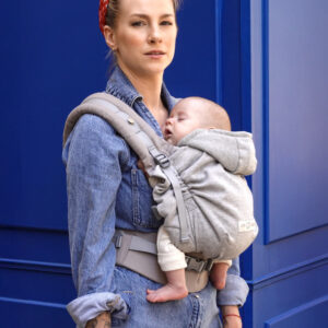 Porte-bébé HoodieCarrier 2 - Gris Athlétique 0-36m