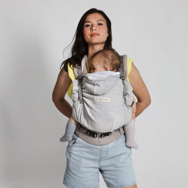 Porte-bébé HoodieCarrier 2 - Gris Athlétique 0-36m