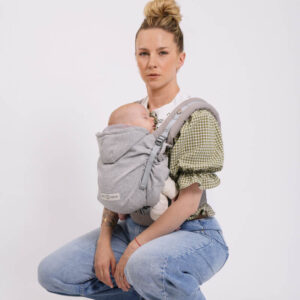 Porte-bébé HoodieCarrier 2 - Gris Athlétique 0-36m