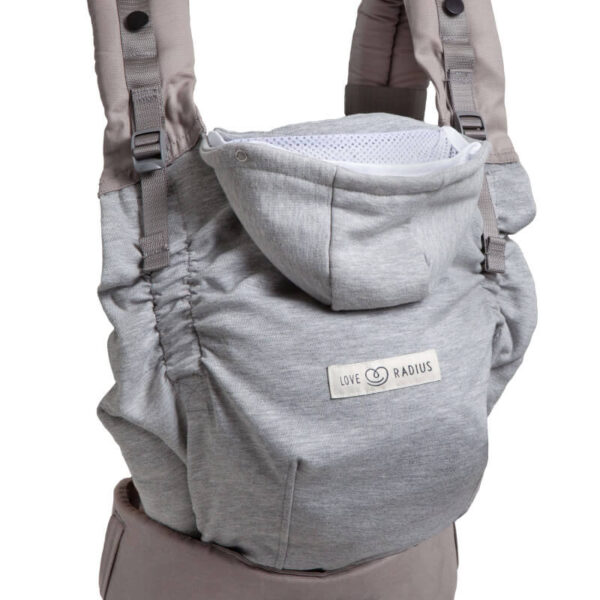 Porte-bébé HoodieCarrier 2 - Gris Athlétique 0-36m