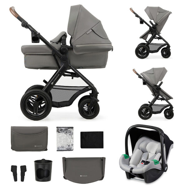 Poussette Trio MOOV 2 AIR - Gris clair