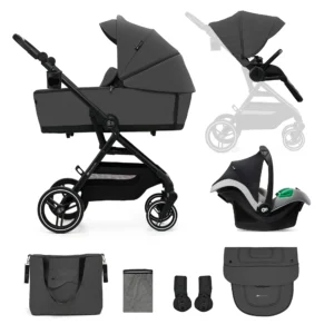Poussette 3en1 YOXI - Gris