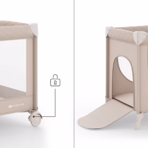 Lit bébé et lit de voyage 2 en 1 LEODY UP - Beige