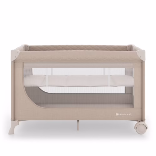Lit bébé et lit de voyage 2 en 1 LEODY UP - Beige