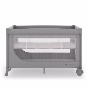 Lit bébé et lit de voyage 2 en 1 LEODY UP - Gris
