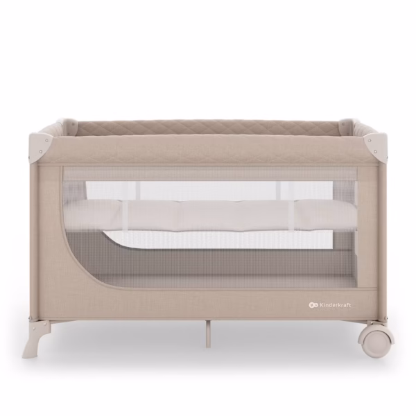 Lit bébé et lit de voyage 2 en 1 LEODY UP - Beige