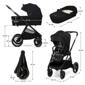 ll Poussette polyvalente NEA 2 - Lunar Black
