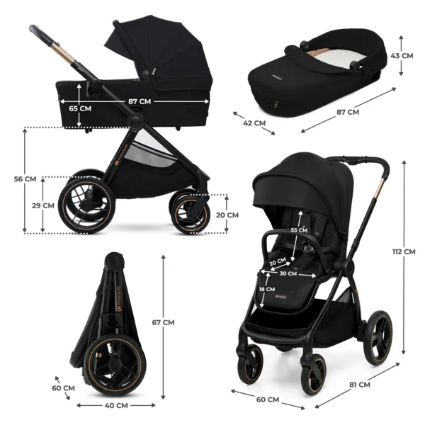 ll Poussette polyvalente NEA 2 - Lunar Black
