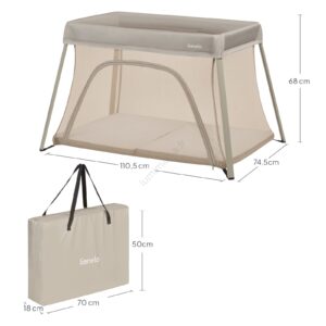 Lit parapluie Alice Olive Beige - LIONELO