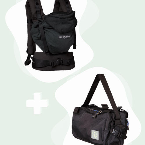pack-hoodiecarrier-2-caravanbag-noir Pack porte-bébé HoodieCarrier 2 + CaravanBAG Noir 0-36m
