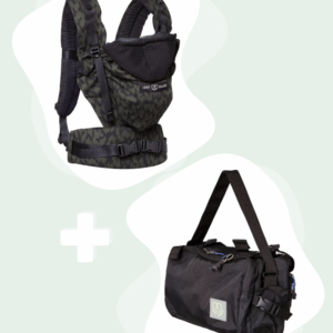 pack-hoodiecarrier-2-wildcamo-caravanbag-noir Pack porte-bébé HoodieCarrier 2 Wildcamo + CaravanBAG Noir 0-36m