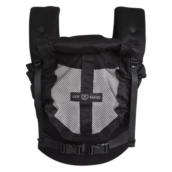 Porte-bébé PhysioCarrier 2 BLACK - Fenêtre d'aération 0-36m
