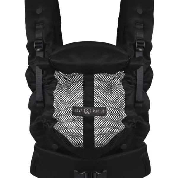 Porte-bébé PhysioCarrier 2 BLACK - Fenêtre d'aération 0-36m