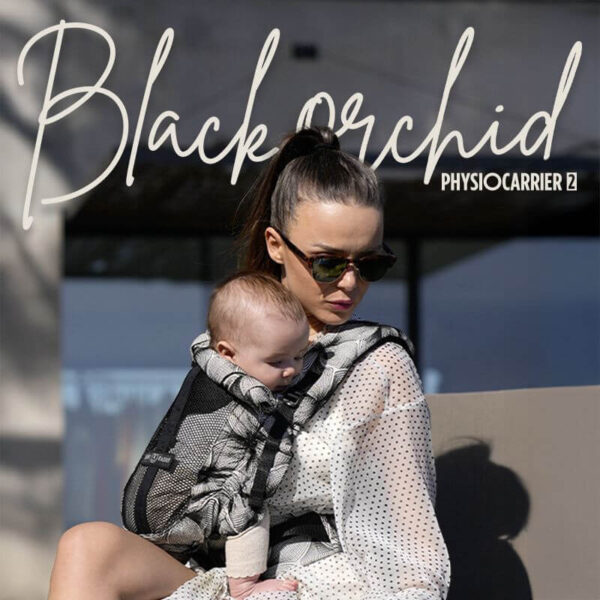 porte-bebe-physiocarrier-2-black-orchid Porte-bébé PhysioCarrier 2 BLACK ORCHID - Fenêtre d'aération 0-36m