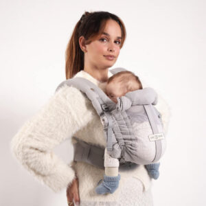 Porte-bébé PhysioCarrier 2 Grey (gaze de coton) - Fenêtre d'aération 0-36m