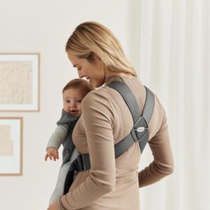 Porte bébé Mini jersey 3D gris foncé