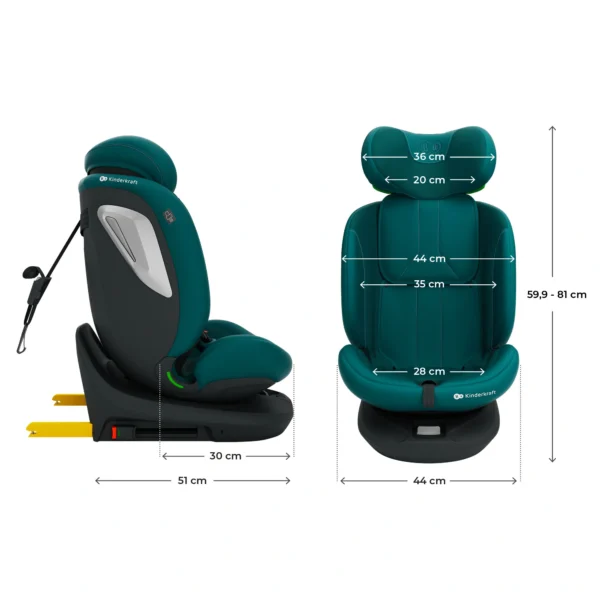 vvvvvvvv Siège auto I-GROW 2 PLUS - Vert foncé